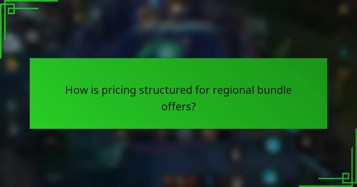 How is pricing structured for regional bundle offers?
